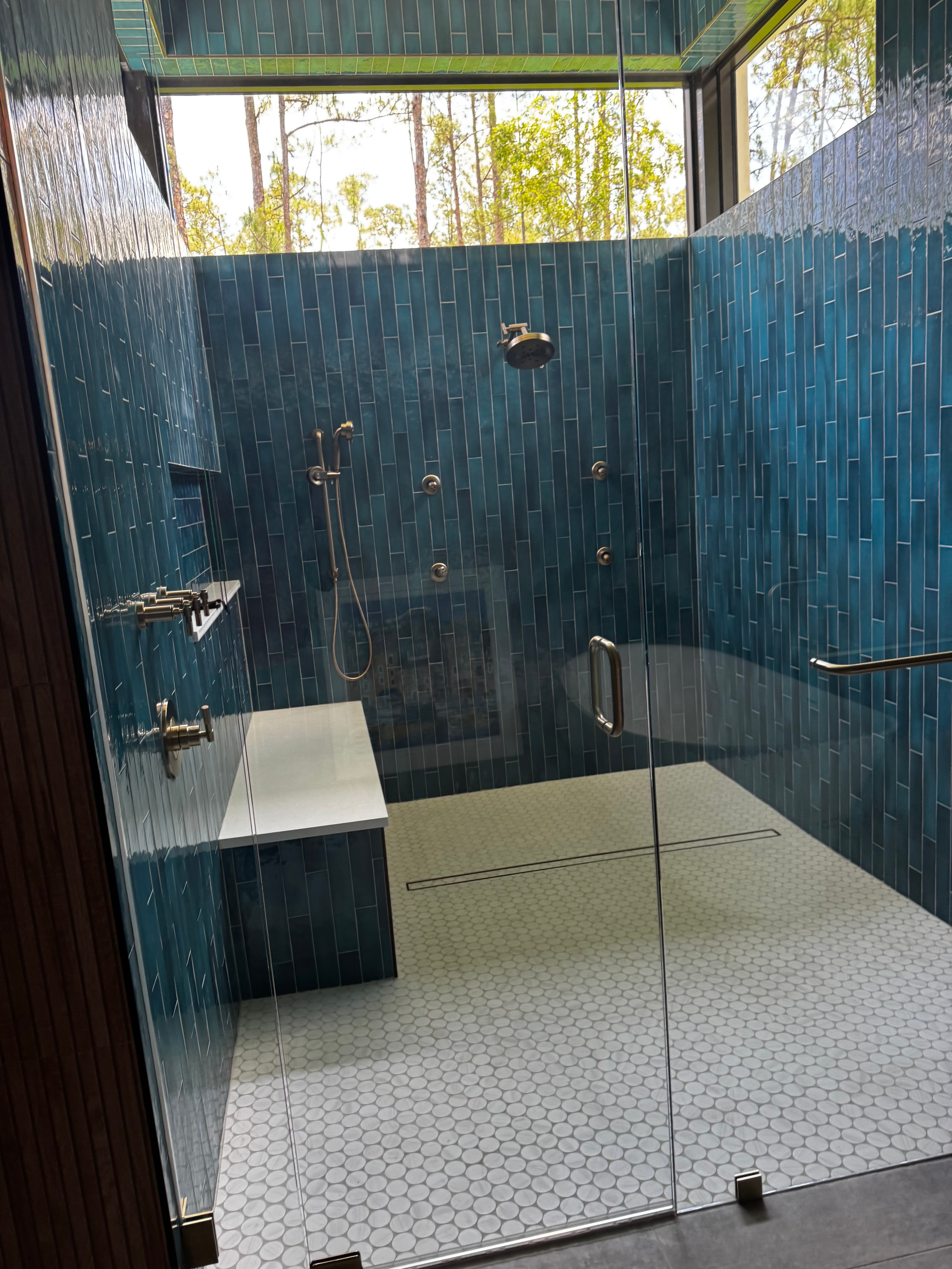 Plumber working on residential plumbing system